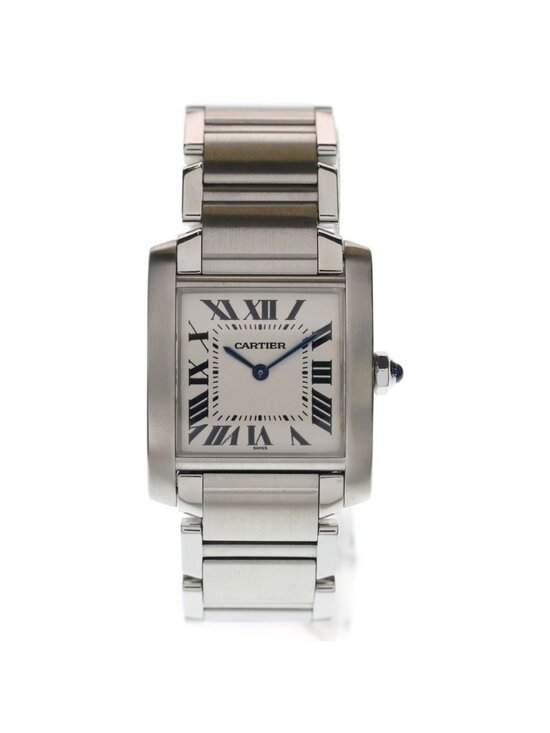 Cartier Tank Francaise White Dial SS Quartz Stainless Steel Watch main image 6